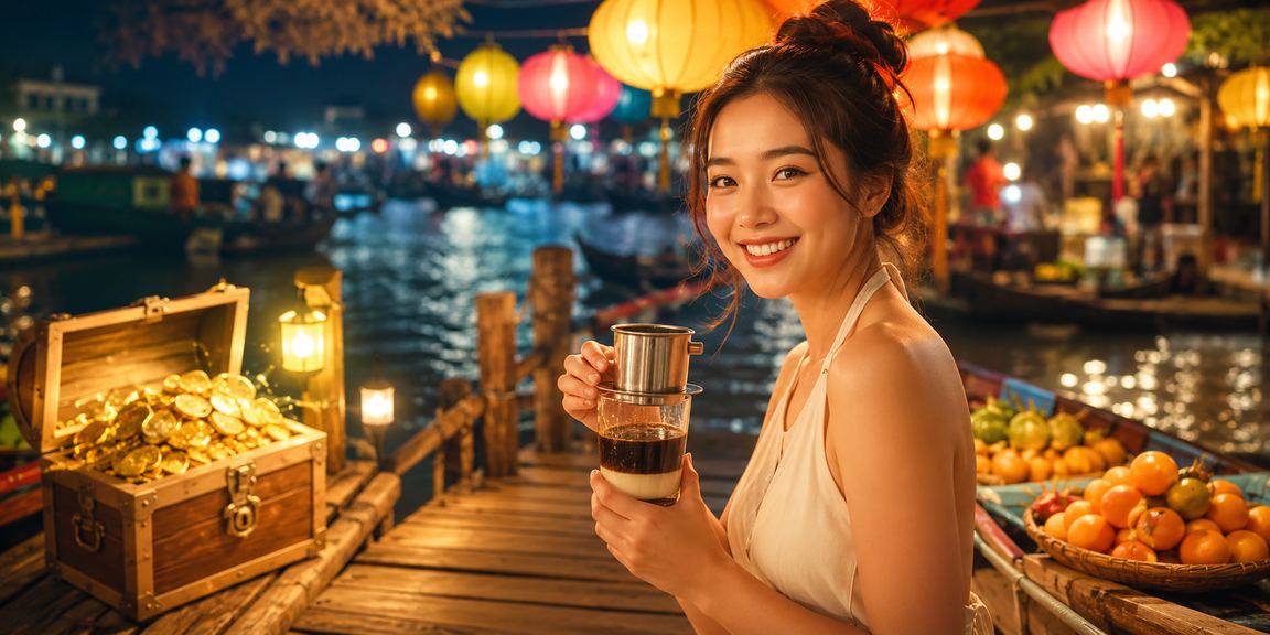 Người chơi đăng nhập tài khoản winci tại Cần Thơ bên tách cà phê